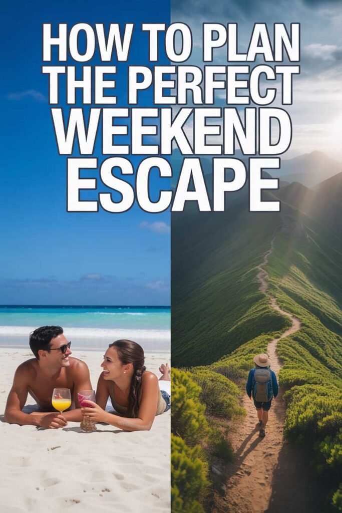 How to Plan the Perfect Weekend Escape