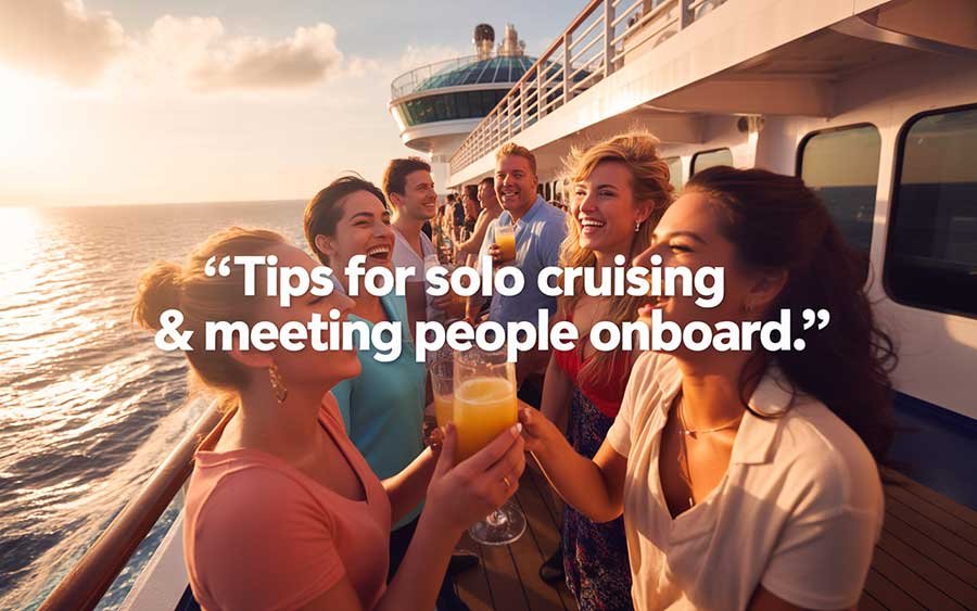 Tips for Solo Cruising and Meeting People Onboard