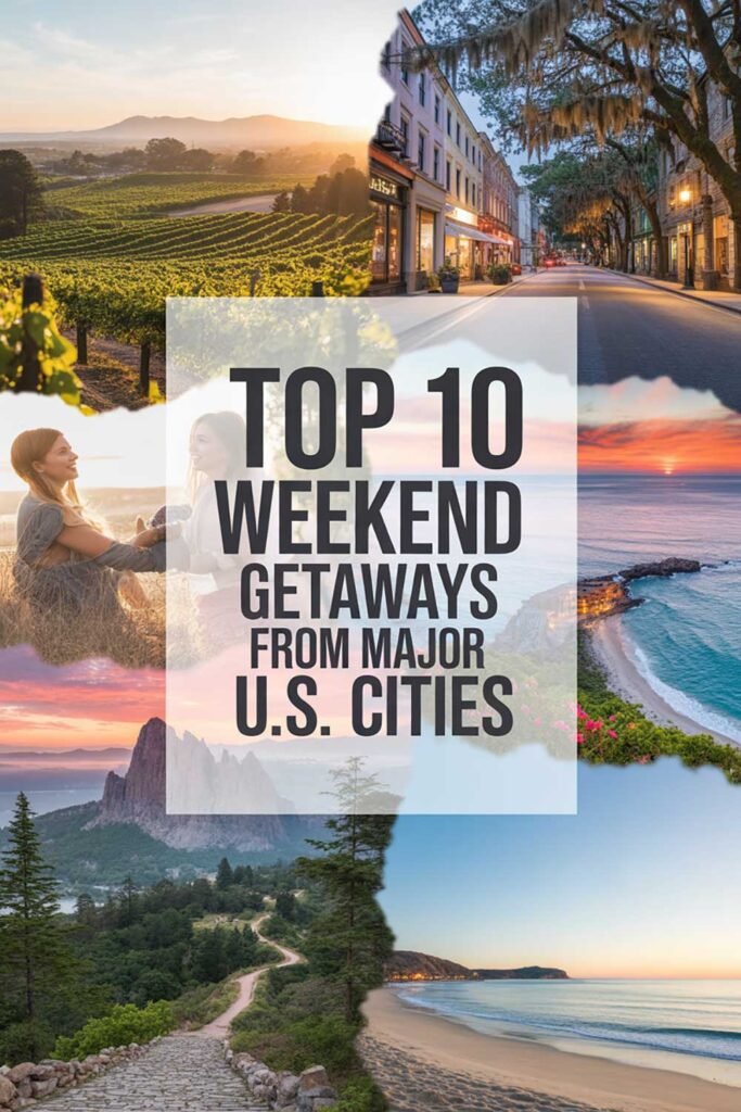 Top 10 Weekend Getaways from Major U.S. Cities