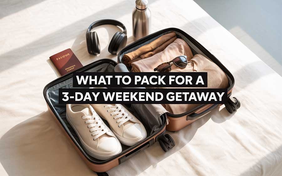 What to Pack for a 3-Day Weekend Getaway