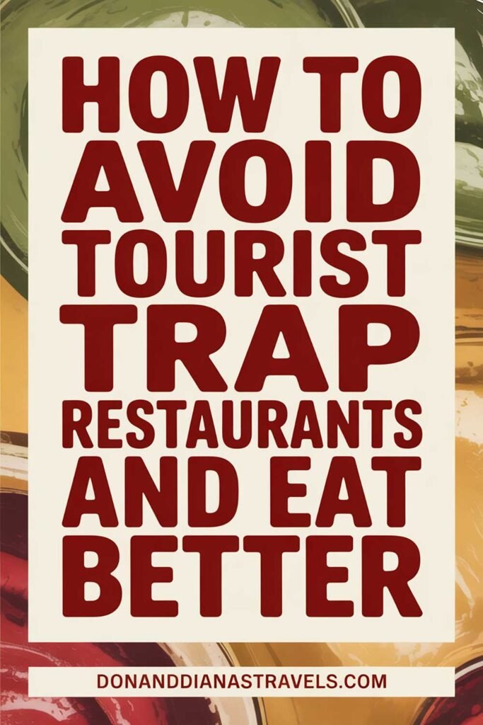 How to Avoid Tourist Trap Restaurants and Eat Better