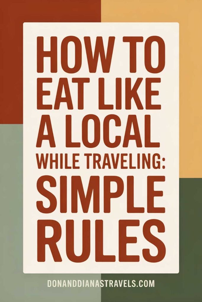 How to Eat Like a Local While Traveling, Simple Rules