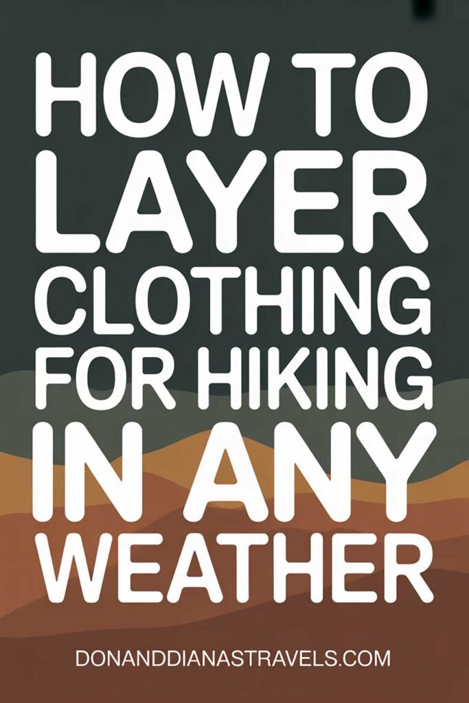 How to Layer Clothing for Hiking in Any Weather