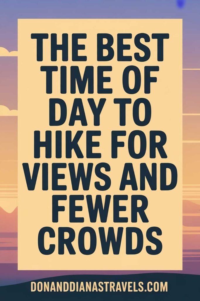 The Best Time of Day to Hike for Views and Fewer Crowds
