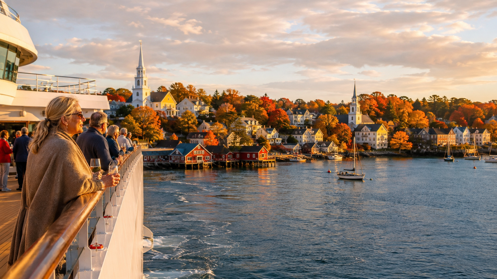 Old Quebec City seen from a cruise ship