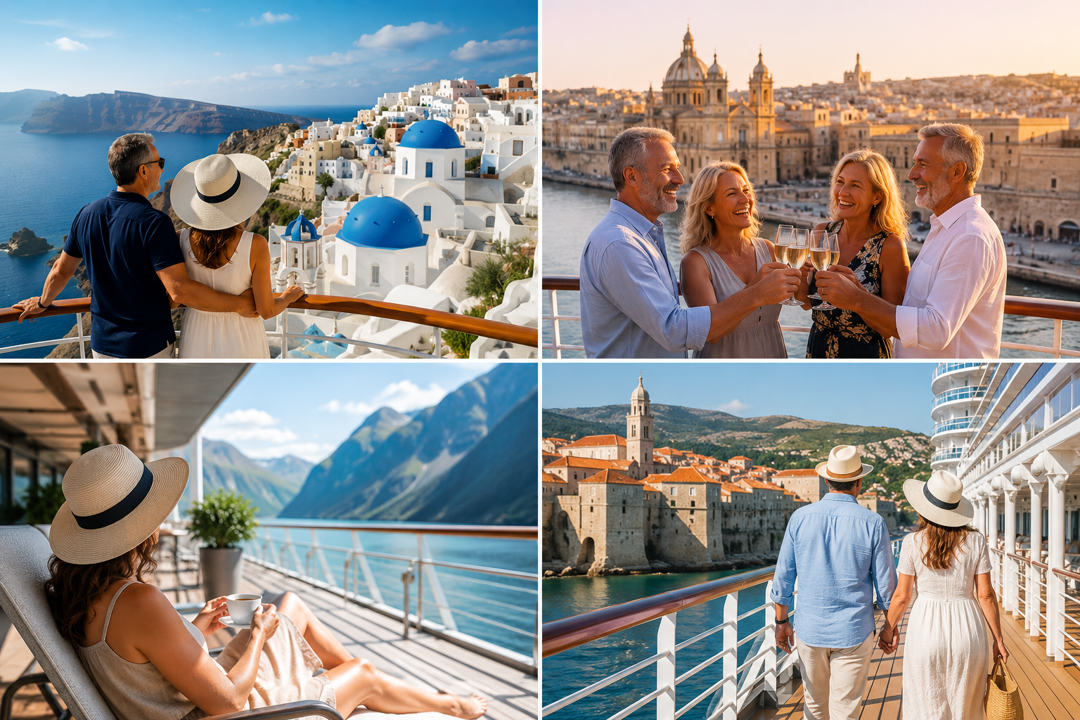 A coastal town along a British Isles cruise route