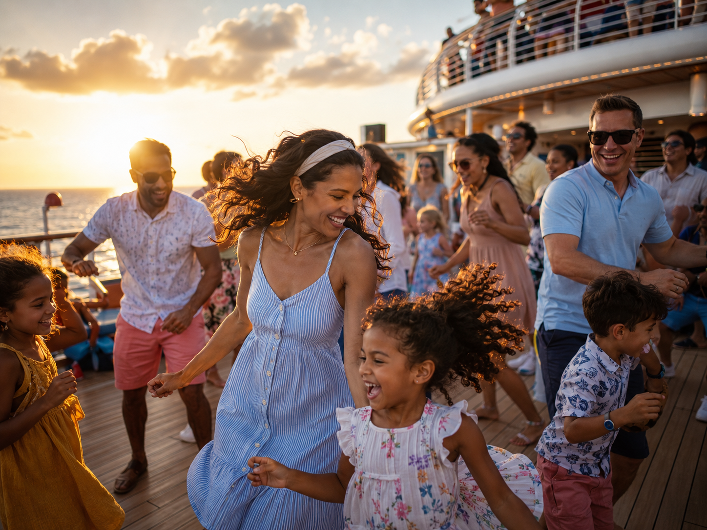 Families enjoying Castaway Cay on a Disney cruise