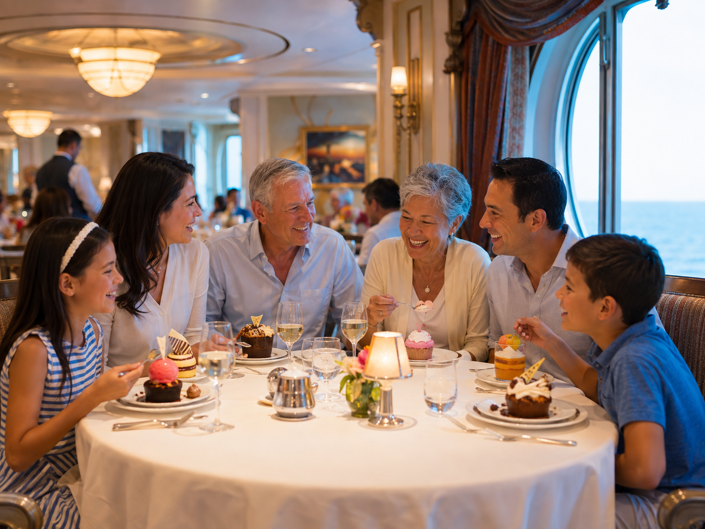 Themed dining aboard a Disney cruise ship