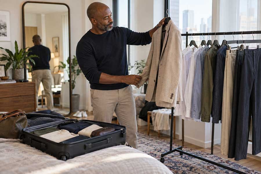 A traveler using hard limits to control how much gets packed