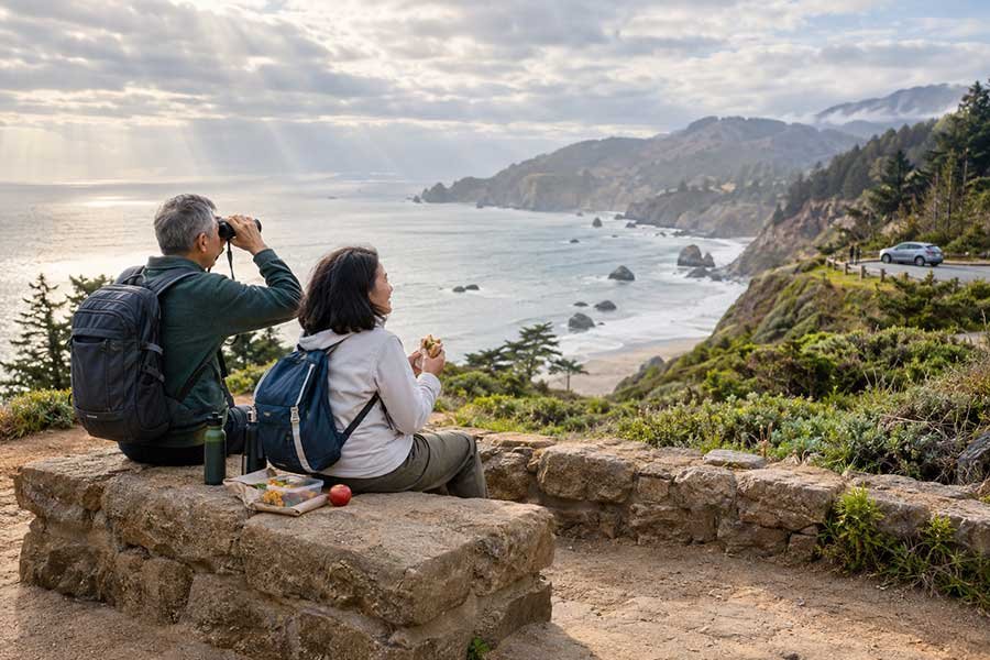 A free walking tour group exploring a city
