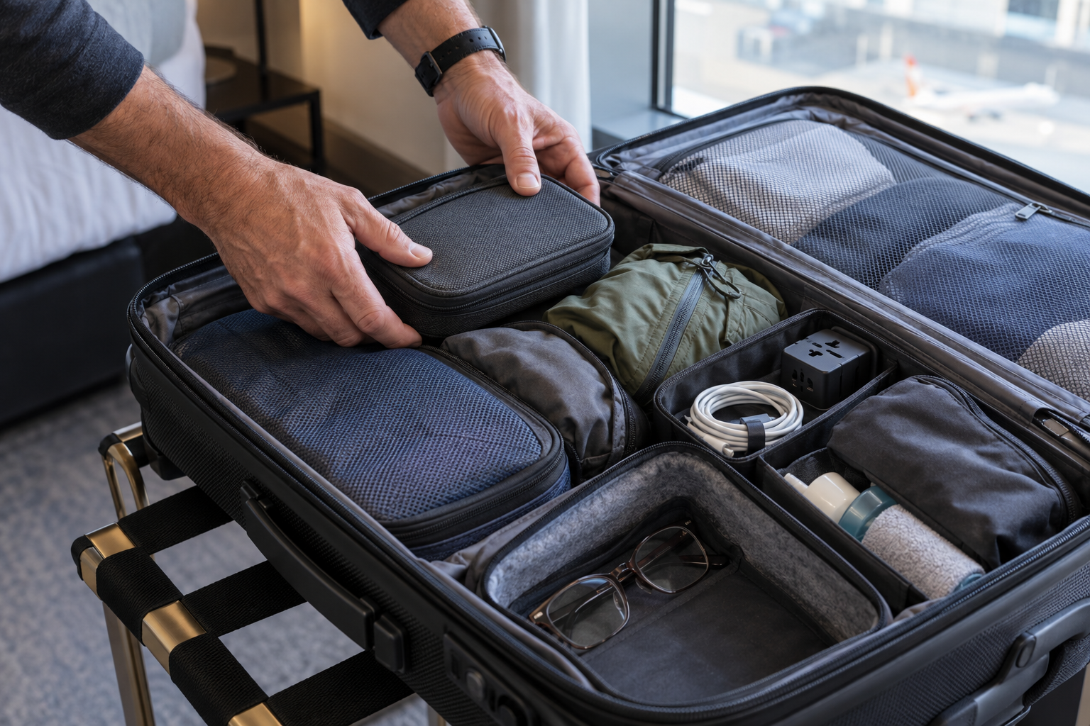 Laundry detergent sheets and quick-dry clothing for international travel